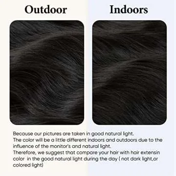 SARLA Invisible Wire Hair Extension with 3 Clips Synthetic Short Beach Wave Hairpiece Transparent Adjustable Headband for Women 16 Inch Black Brown