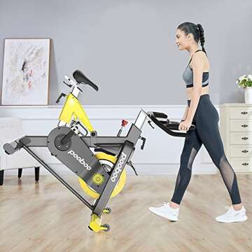 pooboo Indoor Cycling Bike with Magnetic Resistance