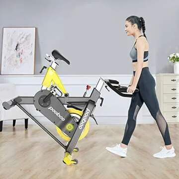 pooboo Indoor Cycling Bike with Magnetic Resistance