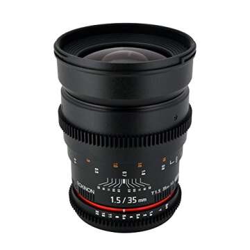 Rokinon Cine CV35-C 35mm T1.5 Wide Angle Lens for Canon