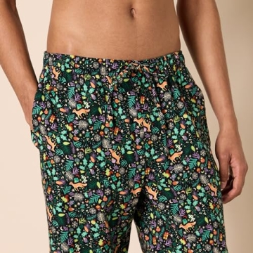 Amazon Essentials Men's Breathable Flannel Pajama Pant (Available in Big & Tall), Black Folkloric, 3X-Large Big