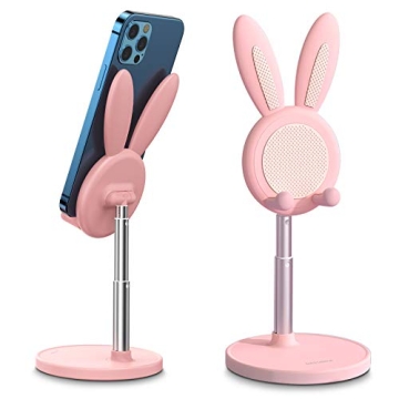 OATSBASF Adjustable Bunny Phone Stand for All Devices