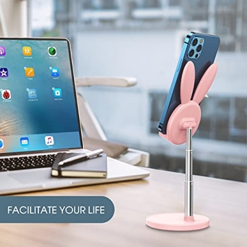 OATSBASF Adjustable Bunny Phone Stand for All Devices
