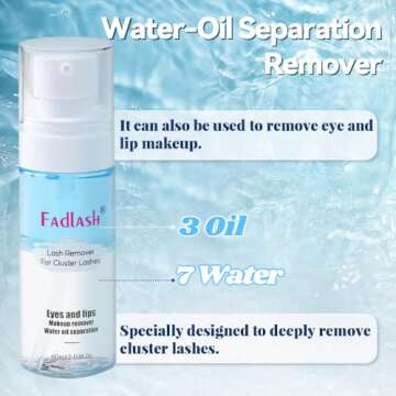 FADLASH DIY Lash Extension Kit Individual Lashes +Lash Glue Remover for Lash Extensions 60ML