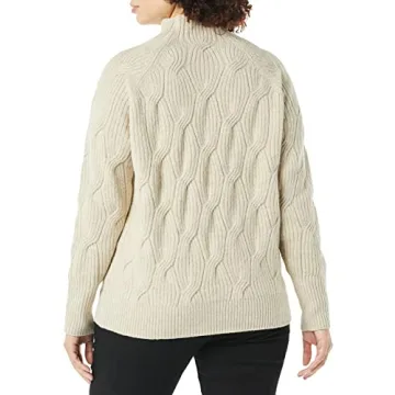 Amazon Essentials Women's Soft Touch Cable Knit Sweater