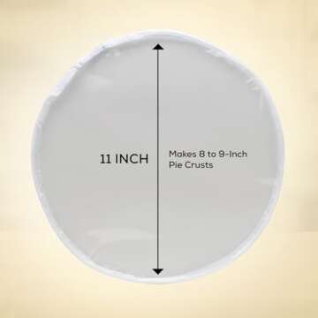 Mrs. Anderson's Baking Easy No-Mess Pie Crust Maker Bag, BPA Free, Rolls 11-Inch Crust For 8 to 9-In...