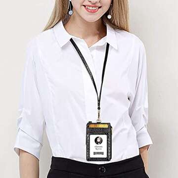 Secure ELV Badge Holder with RFID Blocking Zipper