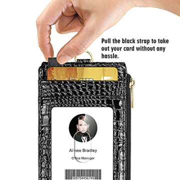 Secure ELV Badge Holder with RFID Blocking Zipper