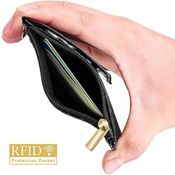 Secure ELV Badge Holder with RFID Blocking Zipper