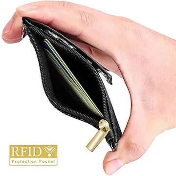 Secure ELV Badge Holder with RFID Blocking Zipper