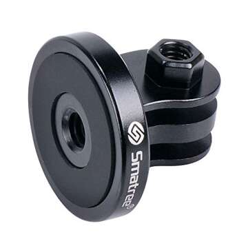 Smatree Aluminum Tripod Mount Adapter Compatible for G*pro Camera 13,12, 11, 10, 9, 8, 7, 6, 5, 4, 3+, 3, 2, 1 HD, Compatible with DJI OSMO Action 4/3 Camera