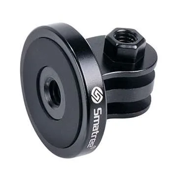 Smatree Aluminum Tripod Mount Adapter Compatible for G*pro Camera 13,12, 11, 10, 9, 8, 7, 6, 5, 4, 3+, 3, 2, 1 HD, Compatible with DJI OSMO Action 4/3 Camera