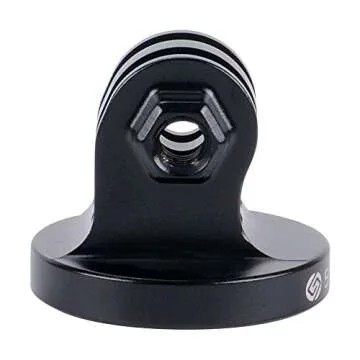 Smatree Aluminum Tripod Mount Adapter Compatible for G*pro Camera 13,12, 11, 10, 9, 8, 7, 6, 5, 4, 3+, 3, 2, 1 HD, Compatible with DJI OSMO Action 4/3 Camera