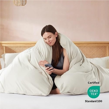 Nestl Off White Duvet Cover Set - Soft & Stylish 3 Piece