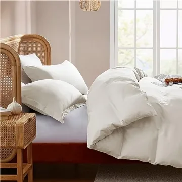 Nestl Off White Duvet Cover Set - Soft & Stylish 3 Piece