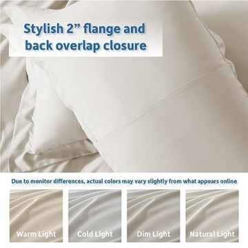 Nestl Off White Duvet Cover Set - Soft & Stylish 3 Piece