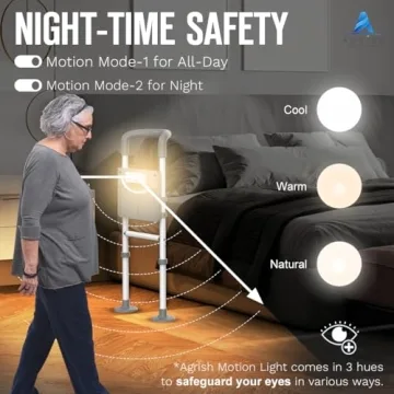 Agrish Bed Rails for Elderly - Safe Bedside Assistance