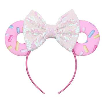Ohdina Lovely Mouse Ears Headband for Kids Birthday