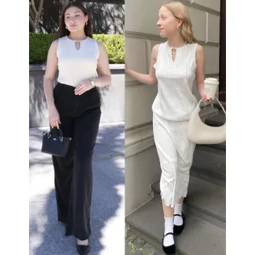 Stylish Zeagoo Summer V Neck Tank Top for Women