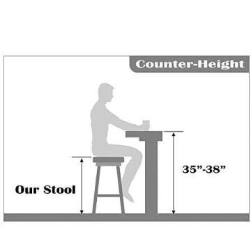2xhome Elbow Countertop Height Bar Stool Wood Frame Bar Stools with Open Backs Dark PU Leahter Cushion Dark Black, Single, Set of 1