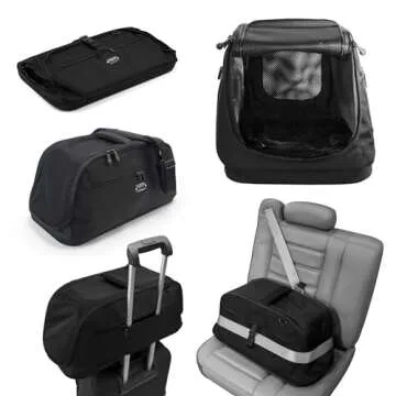 Sleepypod Air - Airline Approved Pet Carrier and Crash-Tested Car Seat for Cats and Dogs up to 18 lbs (Jet Black)