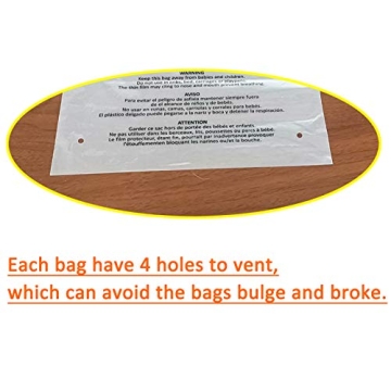 Belinlen Premium Clear Poly Bags - 400 Count Self-Seal Pack