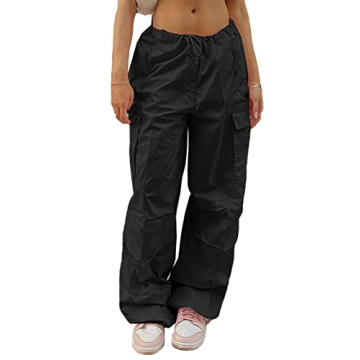 Xineicy Parachute Pants for Women - Stylish Y2K Cargo Pants