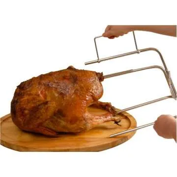 Camerons Turkey Roaster - Original Upside Down Turkey Dunrite Stainless Steel Cooker -Keeps Juices Inside Meat, Not Outside the Pan -Great for Cooking Roast for Family Dinner