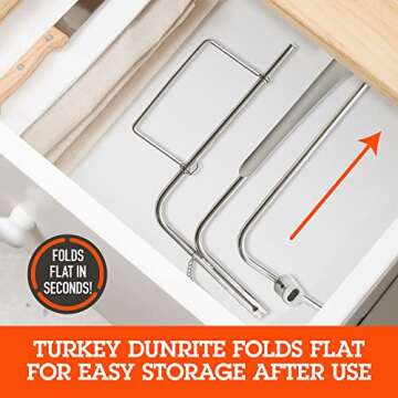 Camerons Turkey Roaster - Original Upside Down Turkey Dunrite Stainless Steel Cooker -Keeps Juices Inside Meat, Not Outside the Pan -Great for Cooking Roast for Family Dinner