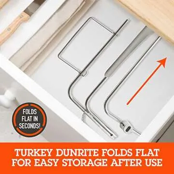 Camerons Turkey Roaster - Original Upside Down Turkey Dunrite Stainless Steel Cooker -Keeps Juices Inside Meat, Not Outside the Pan -Great for Cooking Roast for Family Dinner