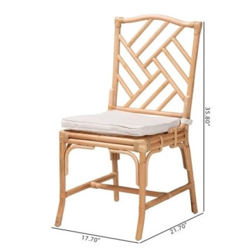 Baxton Studio Rio Bohemian Natural Brown Dining Chair