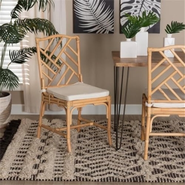 Baxton Studio Rio Bohemian Natural Brown Dining Chair