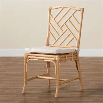 Baxton Studio Rio Bohemian Natural Brown Dining Chair