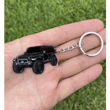 Official Jeep Wrangler Keychain Black - 2023-2024