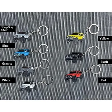 Official Jeep Wrangler Keychain Black - 2023-2024