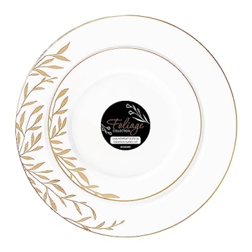 Elegant Disposable Plastic Plates Combo Set - Stylish & Durable