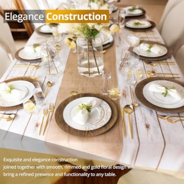 Elegant Disposable Plastic Plates Combo Set for Parties