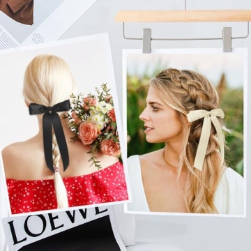 Elegant Satin Hair Bows for Women and Girls - 2PCS