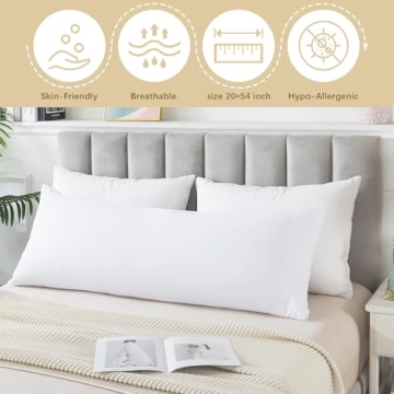 WhatsBedding Memory Foam Body Pillow - Soft, Supportive and Comfortable