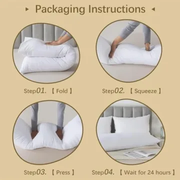 WhatsBedding Memory Foam Body Pillow - Soft, Supportive and Comfortable