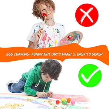 Non-Toxic Washable Crayons for Toddlers Ages 2-4