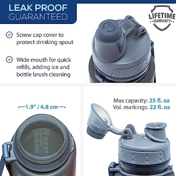 Nomader Collapsible Leak Proof BPA Free Water Bottle