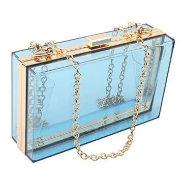 Stylish Women Acrylic Transparent Evening Clutch Bag