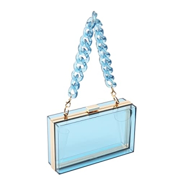 Stylish Women Acrylic Transparent Evening Clutch Bag
