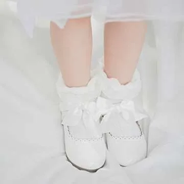 CENCIRILY Toddler Little Girls Flower Dress Shoes Mary Jane Ballet Flats Easter Party School Princes...