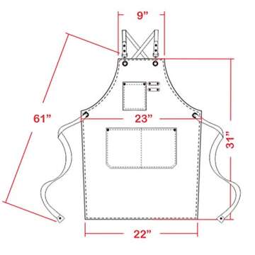 carrotez Chef Apron, Waterdrop Resistant Cotton Canvas Cross Back Adjustable Apron, M-XXL (Light Grey)