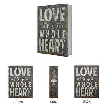 Large Diversion Book Safe Storage Box (Size 10.5"×8"×2.6") With Security Combination Lock, Diction...