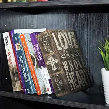 Large Diversion Book Safe Storage Box (Size 10.5"×8"×2.6") With Security Combination Lock, Dictionary Secret Hidden Safe (Love-Combination)