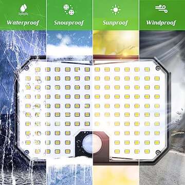 Solar Powered Outdoor Motion Sensor Lights, 2 Packs