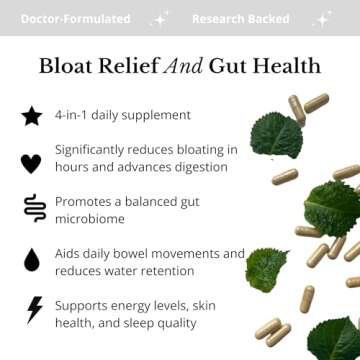 GLO Inner Wellness Gut Glo 4-in-1 Probiotic, Digestive Enzyme & Herb Capsules - 120 Count - Vegan!